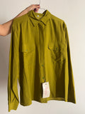 Camicia pistacchio con tasche