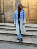 Cappotto sartoriale sfumato azzurro