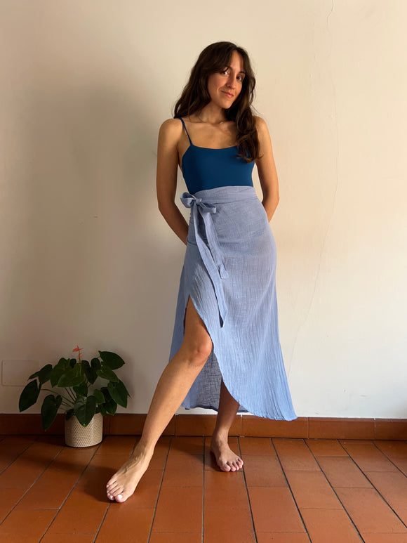 Gonna Sarong azzurra