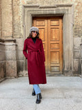 Cappotto sartoriale bordeaux