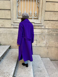 Cappotto sartoriale viola