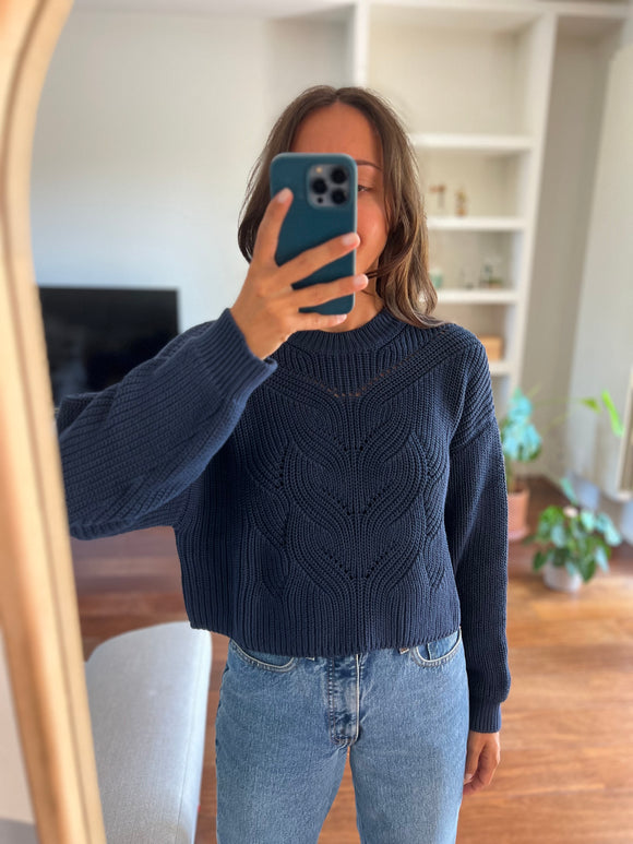 Il mio maglione di cotone preferito • blu