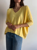 Maglione ampio giallo