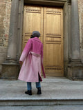 Cappotto sartoriale sfumato rosa