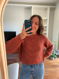 Il mio maglione di cotone preferito • terracotta