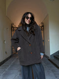 Cappotto corto marrone