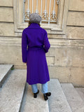 Cappotto sartoriale viola