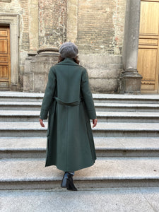 Cappotto sartoriale verde salvia