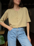 T-shirt crop beige