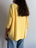 Maglione ampio giallo