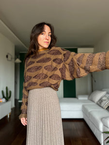 Maglione marrone anni 80