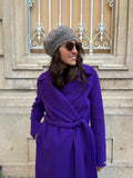 Cappotto sartoriale viola