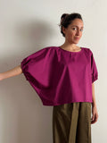 Blusa oversize ciclamino