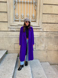 Cappotto sartoriale viola