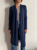 Maxi cardigan blu