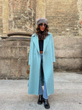 Cappotto sartoriale verde acqua