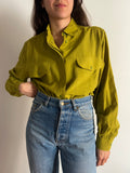 Camicia pistacchio con tasche