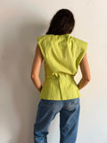 Camicia strutturata lime