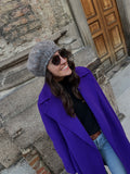 Cappotto sartoriale viola