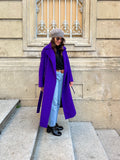 Cappotto sartoriale viola