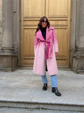 Cappotto sartoriale sfumato rosa