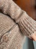 Cardigan cipria con paillettes