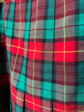 Minigonna tartan a pieghe