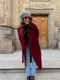 Cappotto sartoriale bordeaux