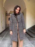 Cappotto spigato beige