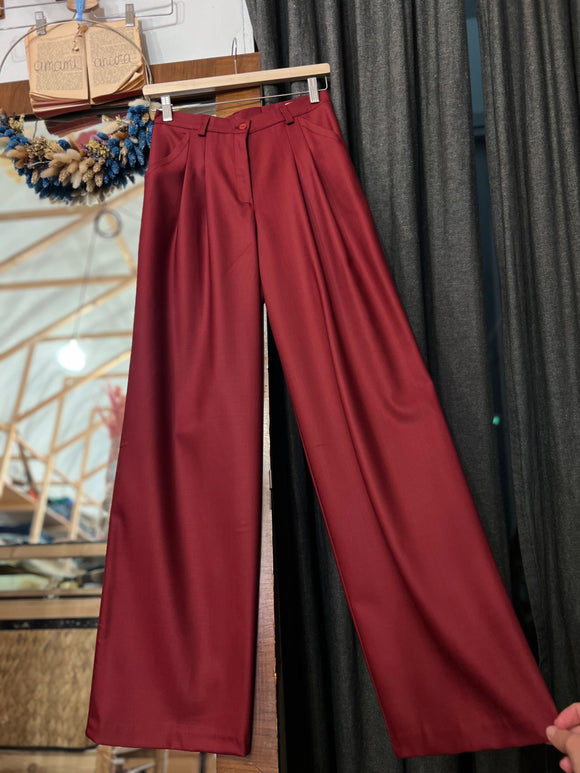 Pantalone Alberto bordeaux