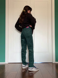 Pantalone velluto a coste verde