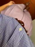 Camicia over righine viola