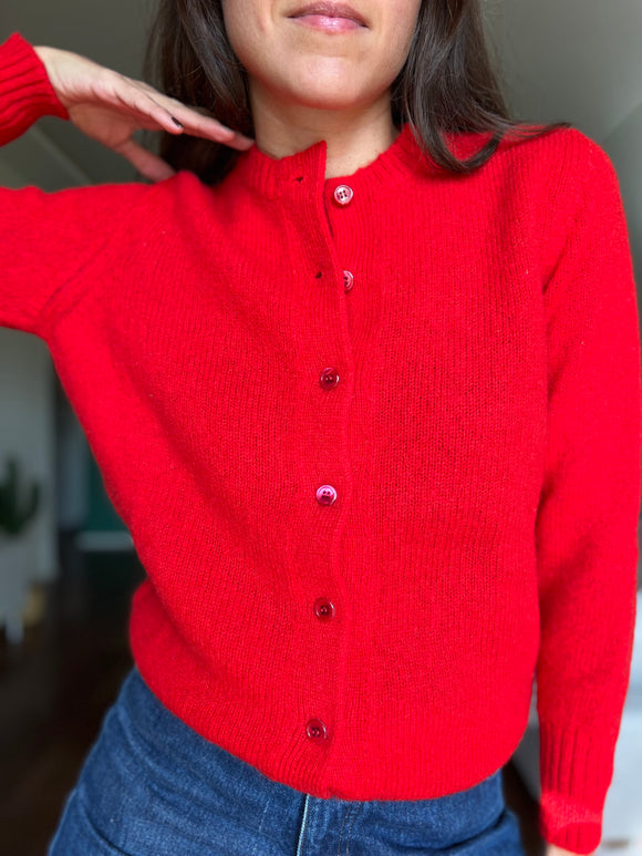 Cardigan rosso