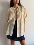 Camicia di lino beige