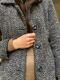 Cappotto spigato beige