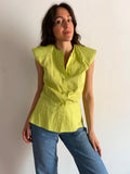 Camicia strutturata lime