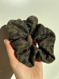 Scrunchie maglina verde maculato