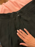 Pantalone nero con le pince