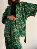 PRE ORDINE • Kimono stile Missoni verde