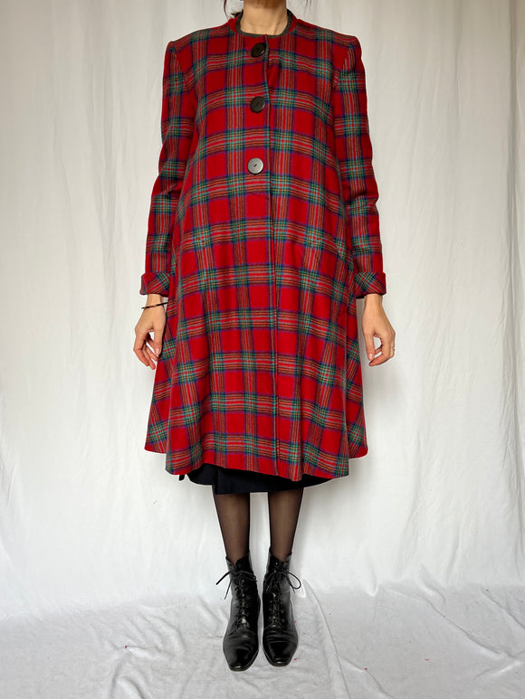 Soprabito rosso tartan