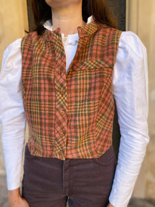 Gilet corto tartan