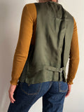 Gilet di velluto verde