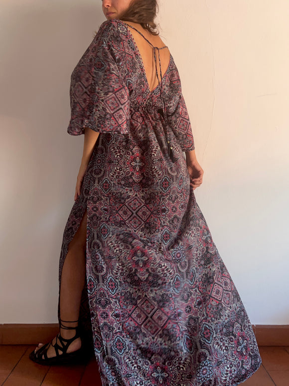 Kimono dress scuro